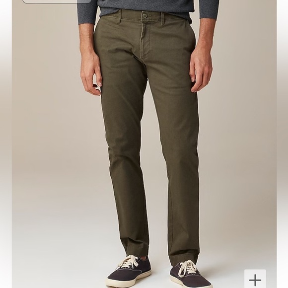 J crew Catskill green 484 Slim-fit stretch chino pant - Picture 1 of 6